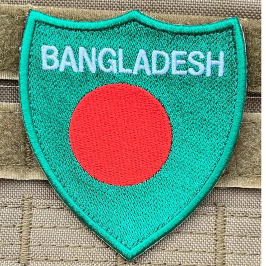 Bangladesh Flag Patch (3 Inch) Velcro Badge
