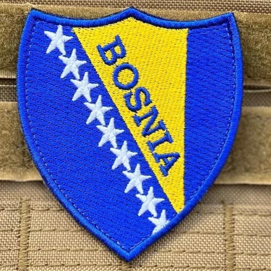 Bosnia Flag Patch (3 Inch) Velcro Badge