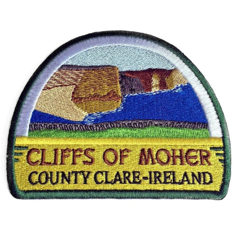 Cliffs of Moher Ireland Patch (3.5 Inches) Iron-on Badge