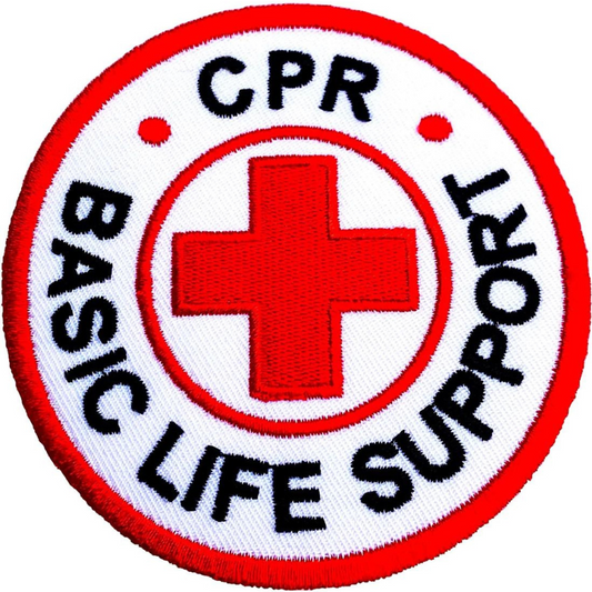 CPR Basic Life Support Patch (3 Inch) BLS Iron/Sew-on Badge First Aid Patches