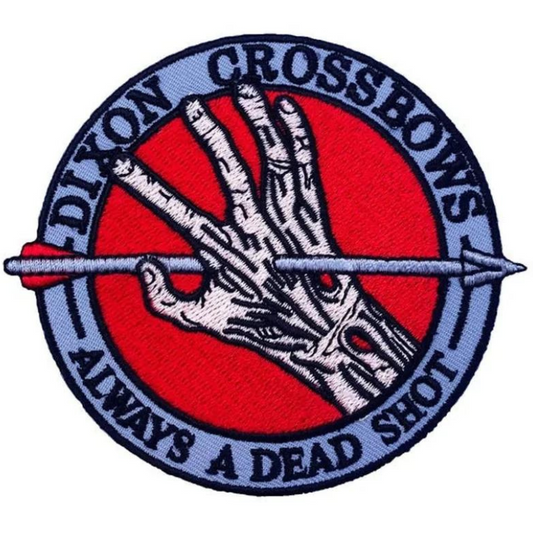 Dixon Crossbow Patch (3.5 Inch) Iron or Sew-on Badge The Walking Dead Archery Zombies Horror Costume Patches