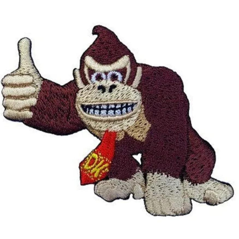 Donkey Kong Patch (3 Inch) DK Iron-on Badge