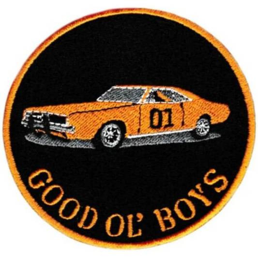 Dukes of Hazzard Patch (3.5 Inch) General Lee Good Ol' Boys Iron-on Badge