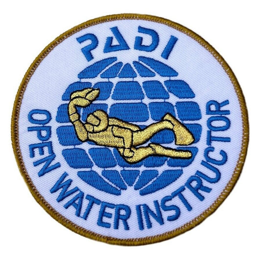 PADI Open Water Instructor Patch (4 Inch) Iron/Sew-on Badge Scuba Diving Diver Patches