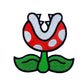 Pirhana Plant Patch (3.5 Inch) Super Mario Brothers Iron-on Badge Venus Fly Trap