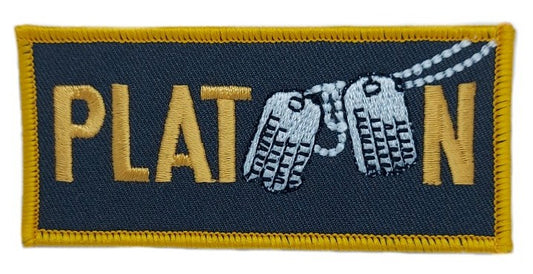 Platoon Patch (3.5 Inch) Iron/Sew-on Badge US Army Vietnam War Dog Tags DIY Costume Patches