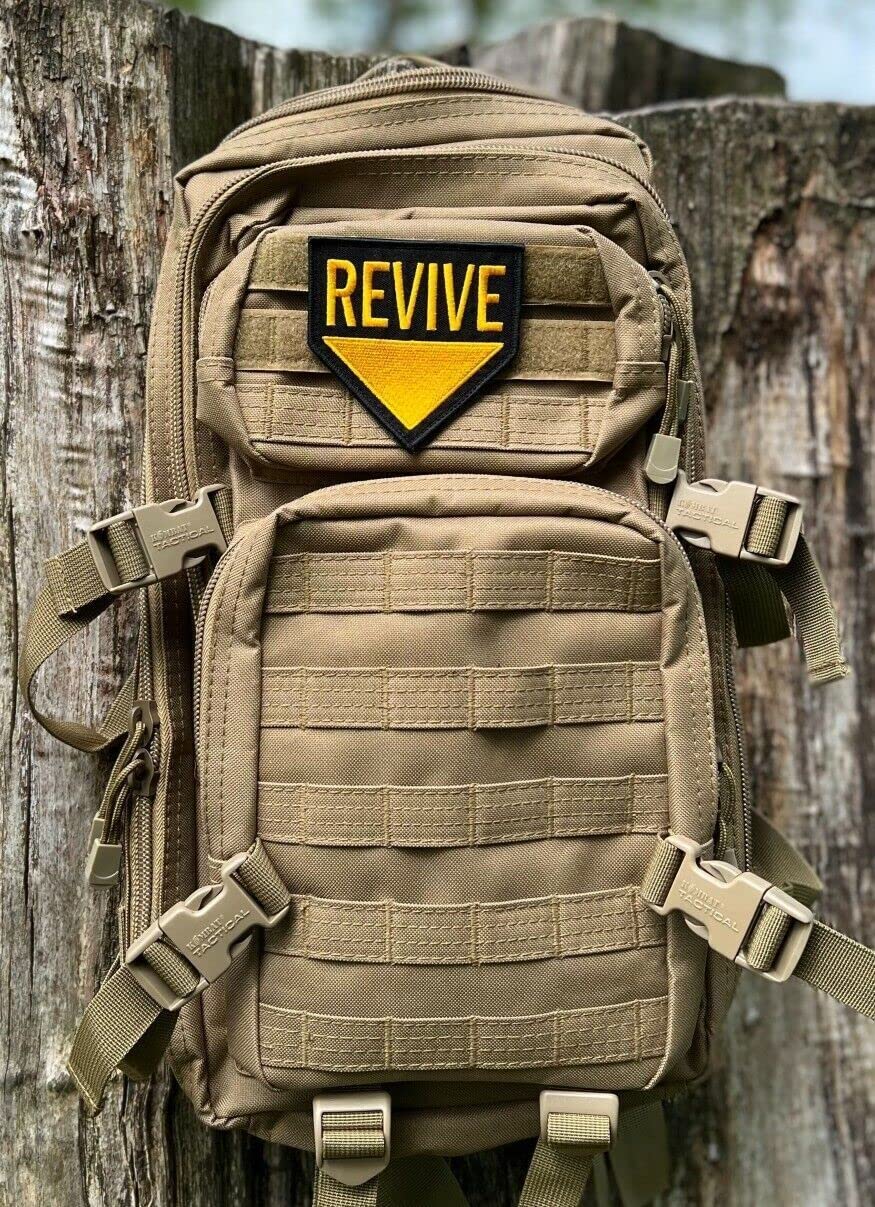 Revive Me! Patch (3.5 Inch) Hook & Loop Velcro Badge Army SpecOps Blac –  karmapatch.com