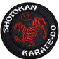 Shotokan Karate Do Patch (3.5 Inch) Iron-on Badge Kyoku Tiger Japan Kanji Kimono
