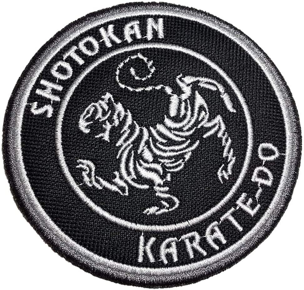 Shotokan Karate Do Patch (3.5 Inch) Iron-on Badge Japan Kyoku Tiger Kimono Crest