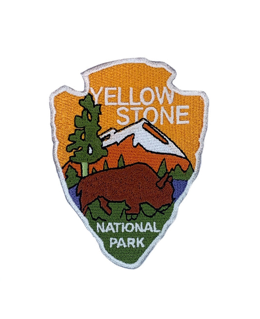 Yellowstone National Park Patch (3.5 Inch) Iron-on Badge USA Travel Patches