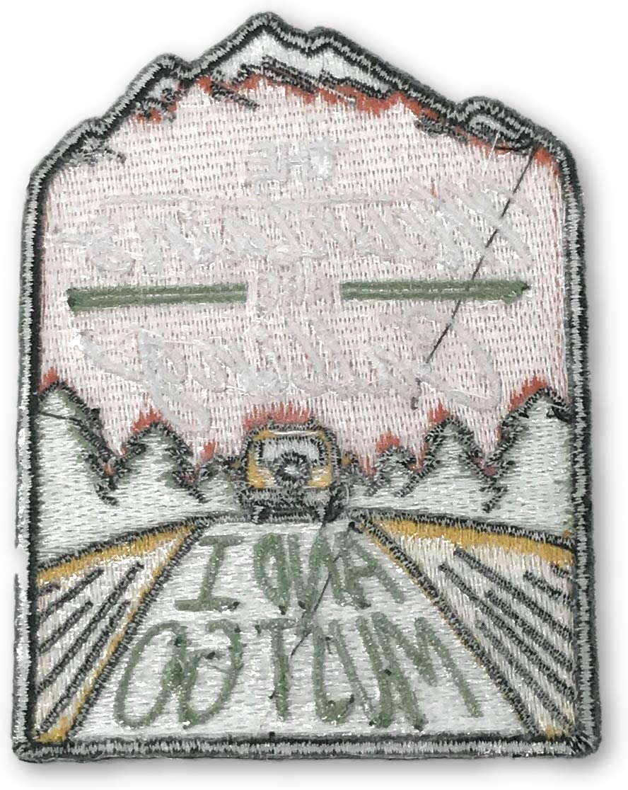 The Mountains are Calling And I Must Go Patch (4 Inch) Iron-on Badge Explore Nature Wilderness