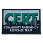 CERT Community Emergency Response Team Patch (4 Inch) Embroidered Iron/Sew-on Badge
