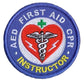 First Aid CPR AED Instructor Patch (3 Inch) Embroidered Iron/Sew-on Badge