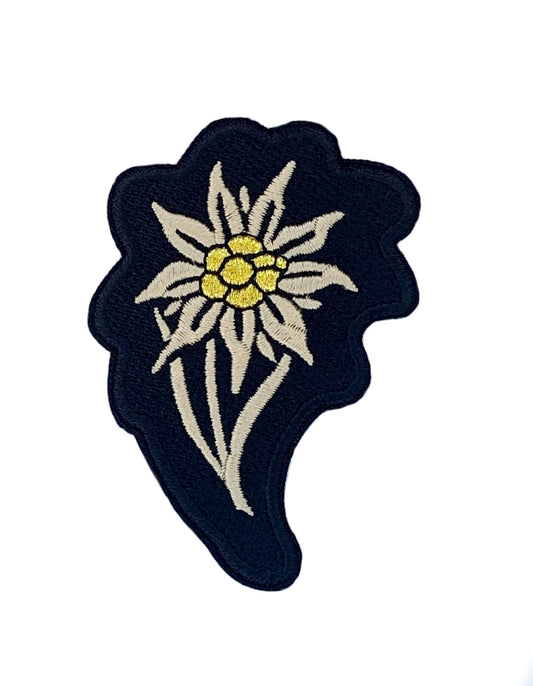 Edelweiss WW2 Patch Repro Gebirgsjager (3 Inch) Iron or Sew-on Badge Wehrmacht Army Uniform Military Patches