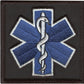 EMS EMT Star Of Life Patch (3 Inch) Blue Velcro First Aid Badge