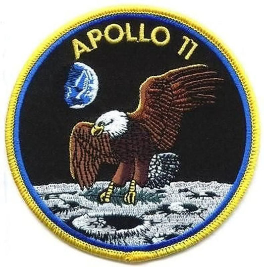 NASA Apollo 11 Patch (3.5 Inch) Iron-on Badge Astronaut Space Suit Moon Landing