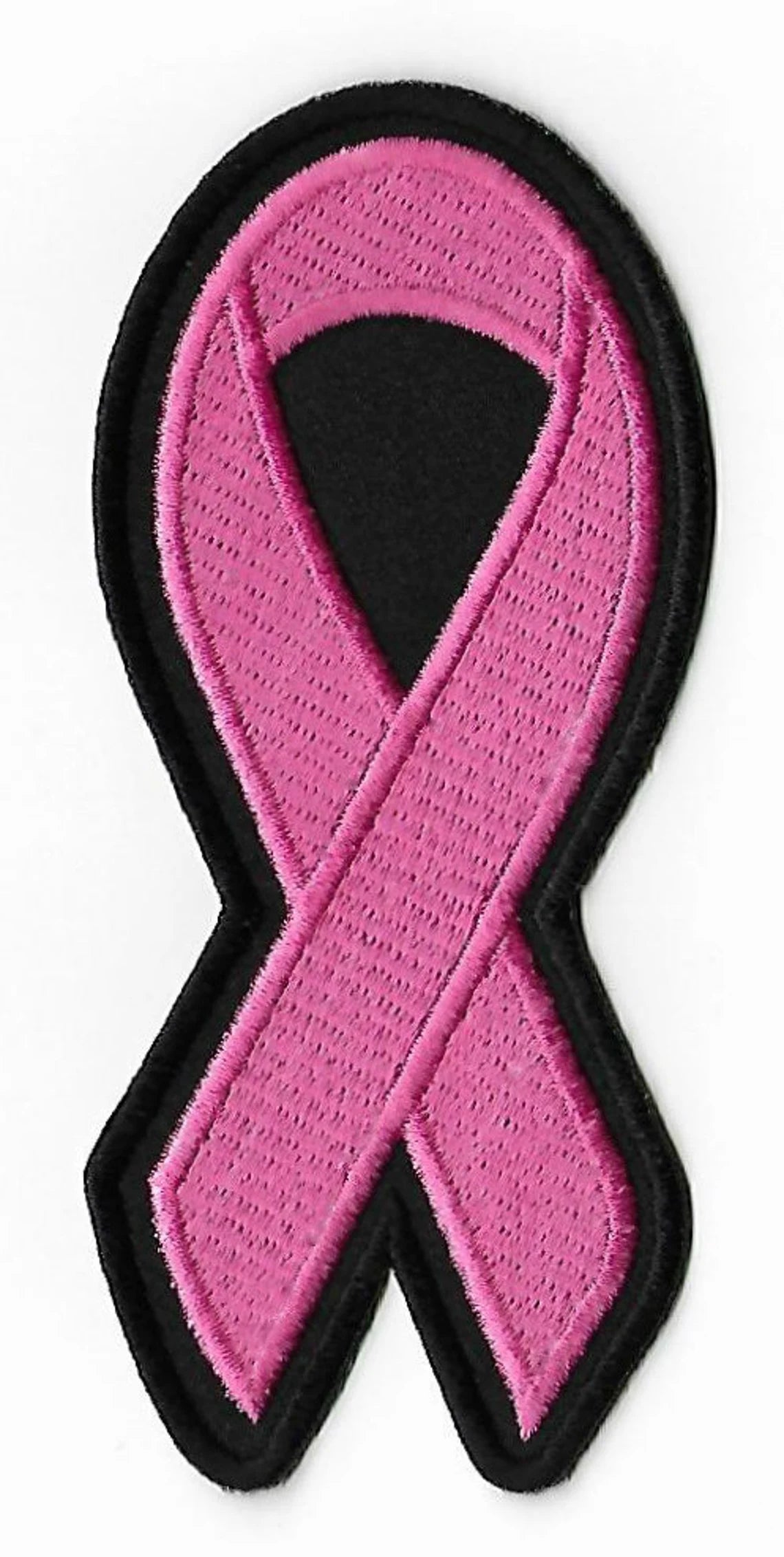 Pink Ribbon Breast Cancer Awareness Patch (4.5 Inch) Iron-on Badge Survivor