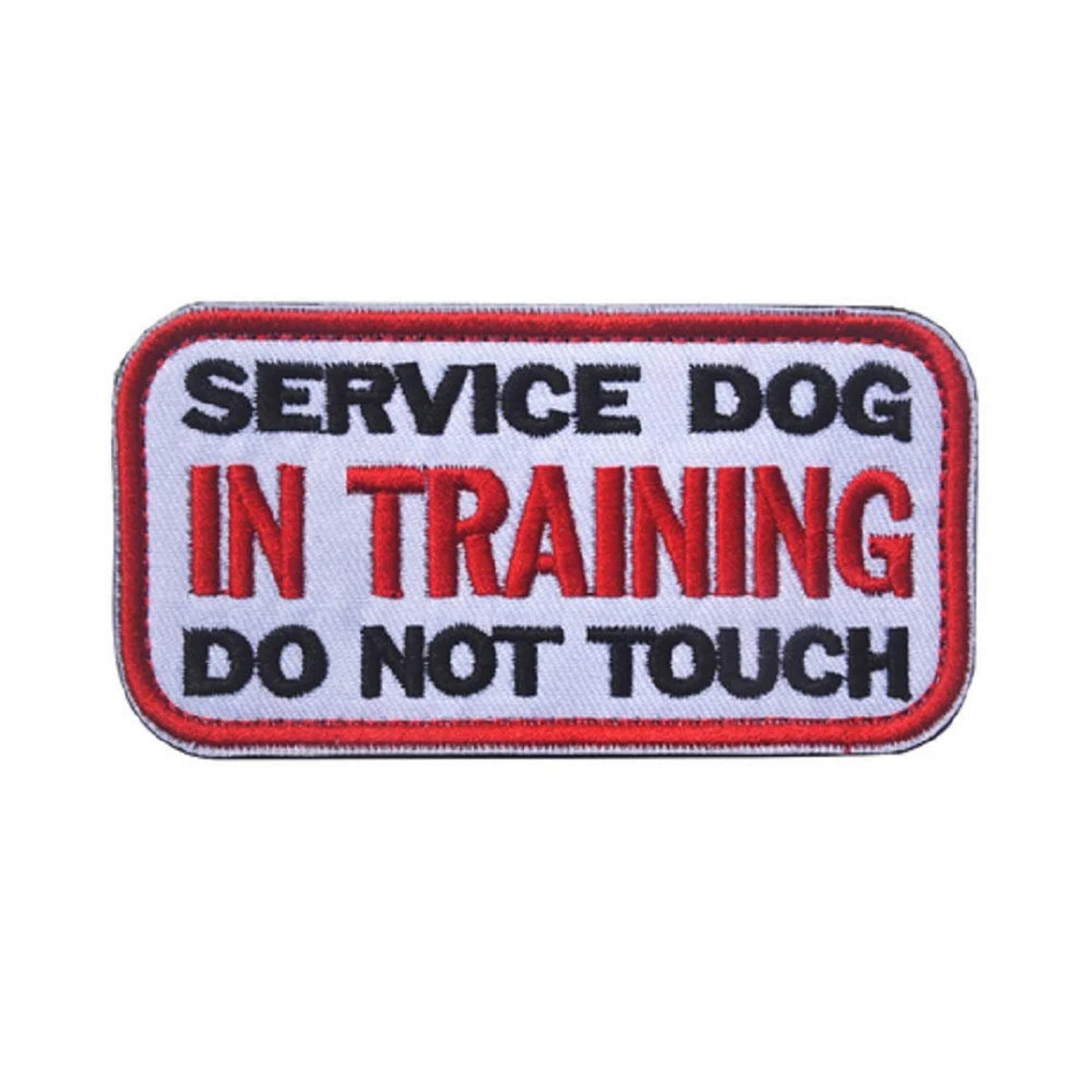 Service Dog in Training Do Not Touch Dog Patch (4 Inch) Velcro Badge