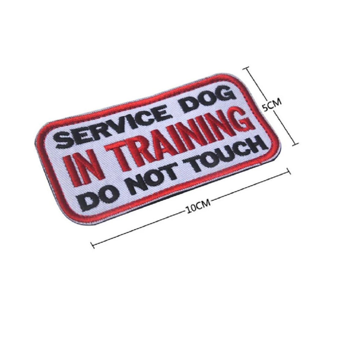 Service Dog in Training Do Not Touch Dog Patch (4 Inch) Velcro Badge