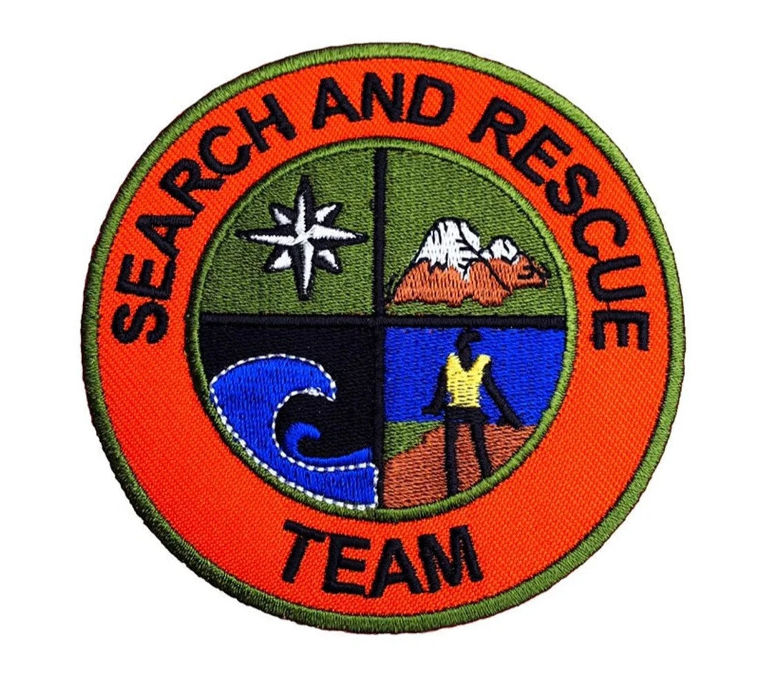 Search and Rescue Team Patch (3 inch) SAR Iron/Sew-on Badge