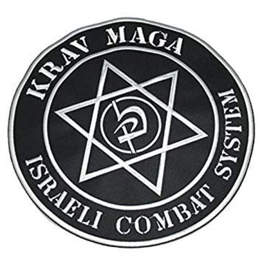 Krav Maga Patch (3.5 Inch) Israeli Combat System Embroidered Iron / Sew on Badge Applique Martial Arts Logo Crest Emblem