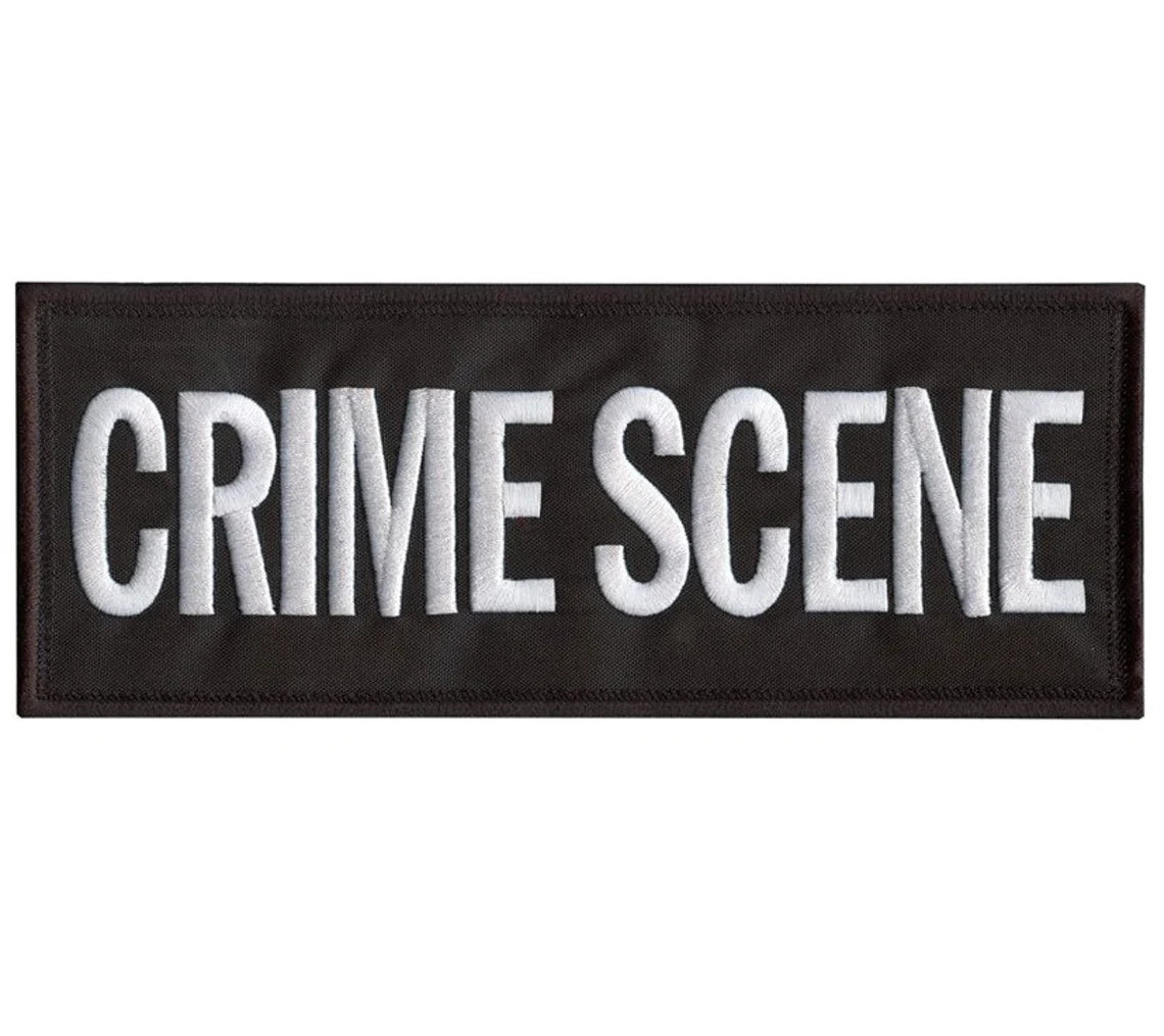 XL Crime Scene CSI Patch (10 Inch) Velcro Badge