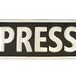 XL Press Patch (10 Inch) Velcro Badge