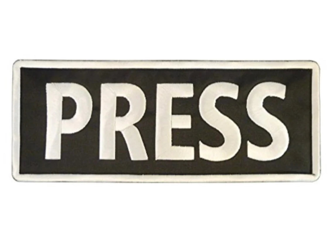 XL Press Patch (10 Inch) Velcro Badge