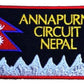 Annapurna Circuit Nepal Patch (3.5 Inch) Iron-on Badge