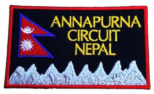 Annapurna Circuit Nepal Patch (3.5 Inch) Iron-on Badge