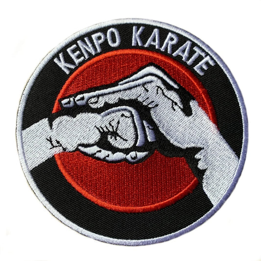 Kenpo Karate Patch (4 Inch) Embroidered Iron/Sew-on Logo Badge Kickboxing Martial Arts GI Kimono