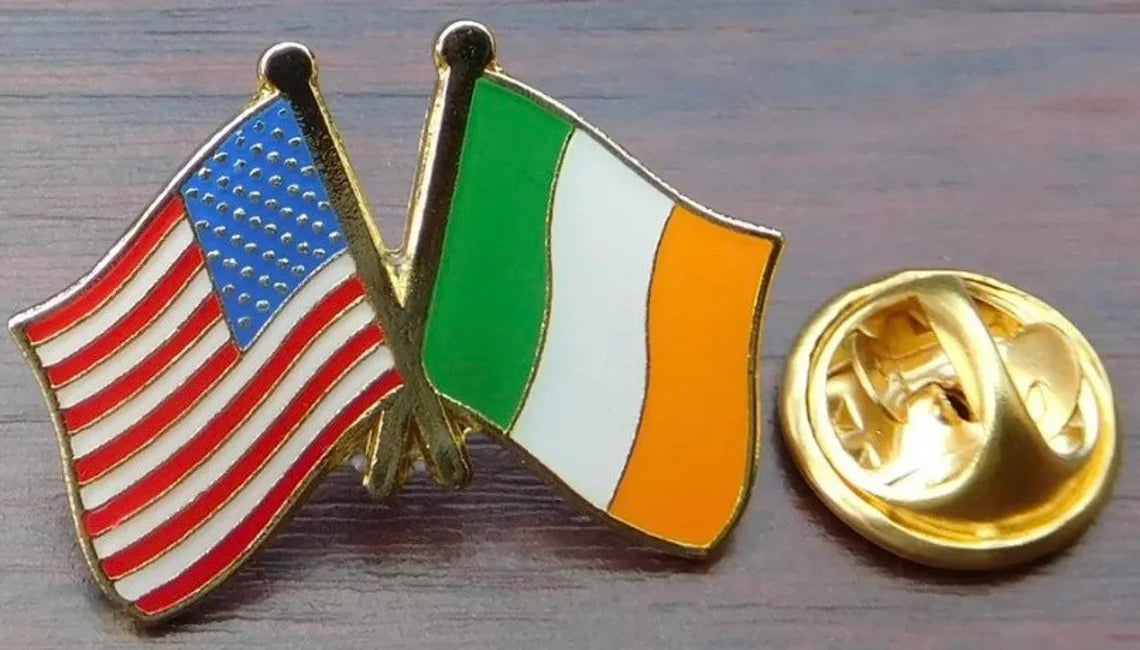 USA Ireland Friendship Flag Pin