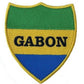 Gabon Flag Patch (3 Inch) Velcro Travel Badge (Hook + Loop)