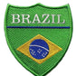 Brazil Flag Patch (3 Inch) Velcro Badge