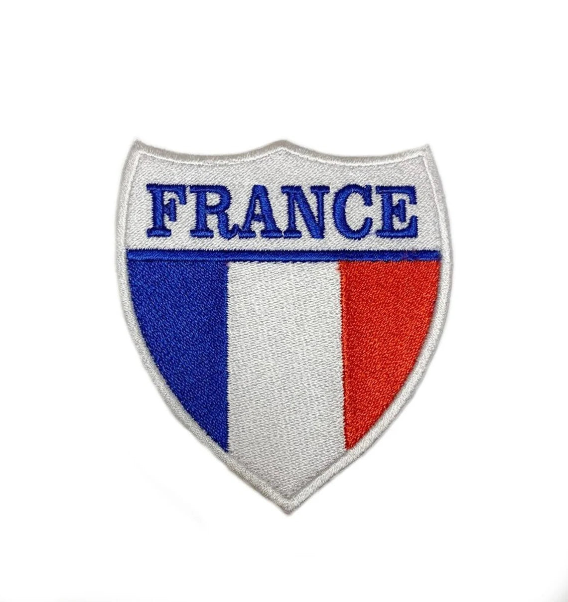 France Flag Velcro Patch (3 Inch) National Badge (Hook + Loop