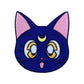 Sailor Moon Patch (3.5 Inch) Luna The Cat Iron/Sew-on Badge Retro Cartoon Patches