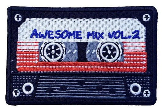 Awesome Mix Tape Vol.2 Patch (3.5 Inch) Guardians of the Galaxy Iron-on Badge