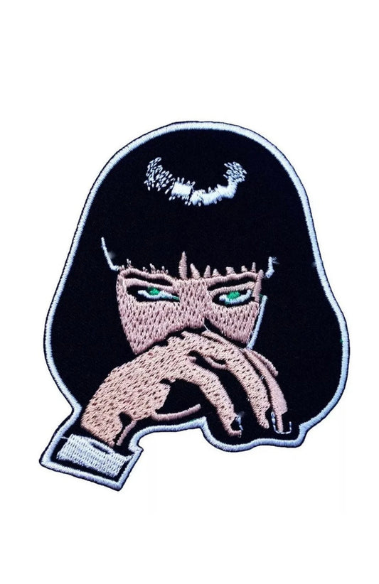 Mia Wallace Patch (3.5 Inch) Pulp Fiction Iron or Sew-on Badge Uma Thurman Costume Patches