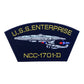 U.S.S. Enterprise Star Trek Patch (6 Inch) Iron-on