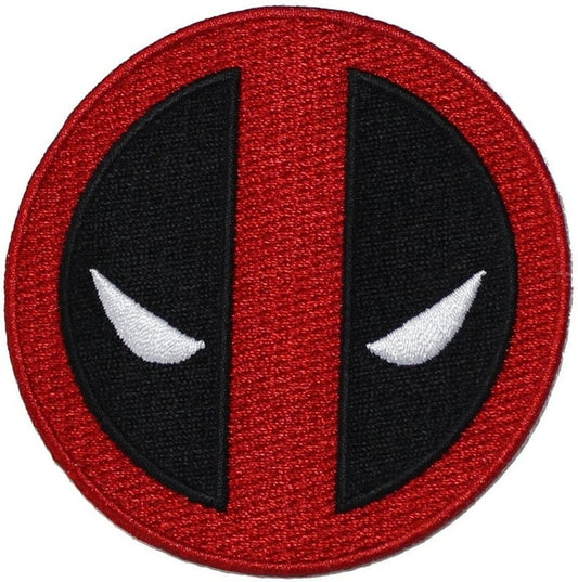 Deadpool Patch (3.5 Inch) Iron or Sew-on Badge Dead Pool Red/Black Emblem Movie Souvenir Costume Jacket / Bag / Hat / Cosplay / Gift Patches