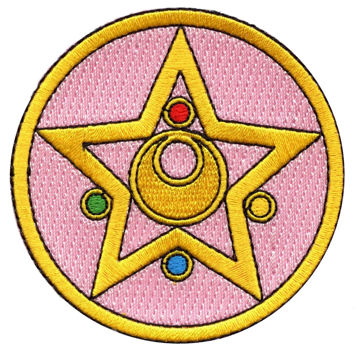 Sailor Moon Patch (3 Inch) Crystal Star Brooch Iron/Sew-on Badge Retro Cartoon Patches