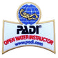 PADI Open Water Instructor Patch (3.5 Inch) Iron/Sew-on Badge Scuba Diving Diver Patches