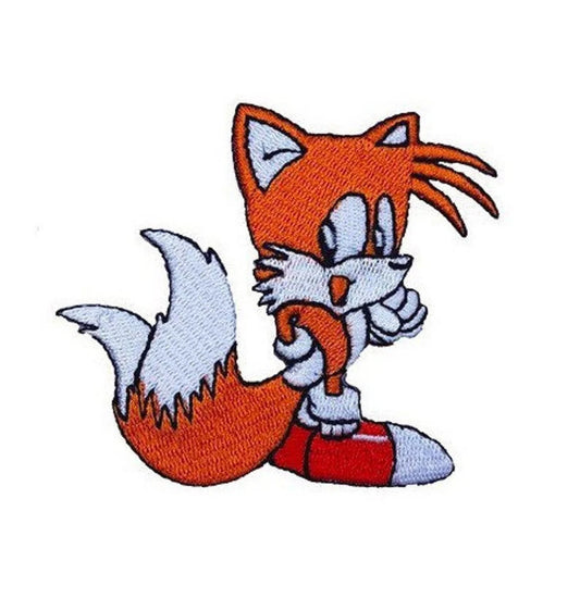 Tails Patch (3 inch) Iron or Sew-on Badge Sonic the Hedgehog DIY Costume Patches