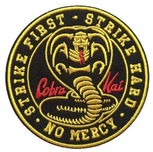 Cobra Kai Logo Patch (3.5 Inch) Iron/Sew-on Badge Karate Kid Dojo Kimono Patches