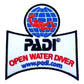 PADI Open Water Diver Patch (3.5 Inch) Iron/Sew-on Badge Scuba Diving Diver Patches
