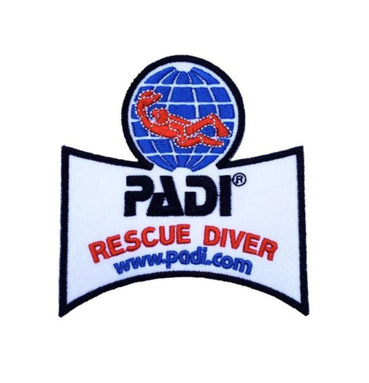 PADI Rescue Diver Patch (3.5 Inch) Iron-on Badge Scuba Diving Diver Patches