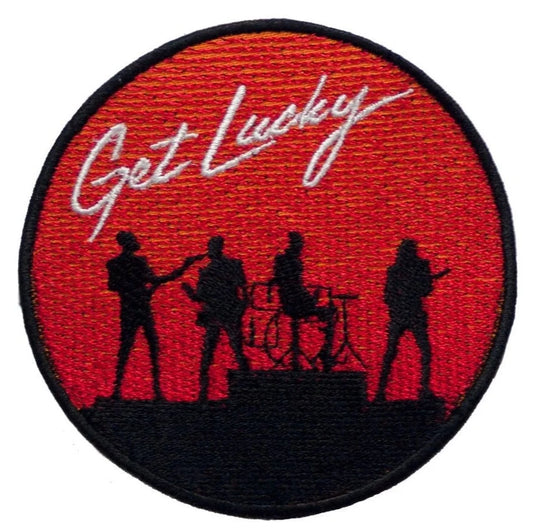 Daft Punk Patch (4 Inch) Get Lucky Iron-on Badge