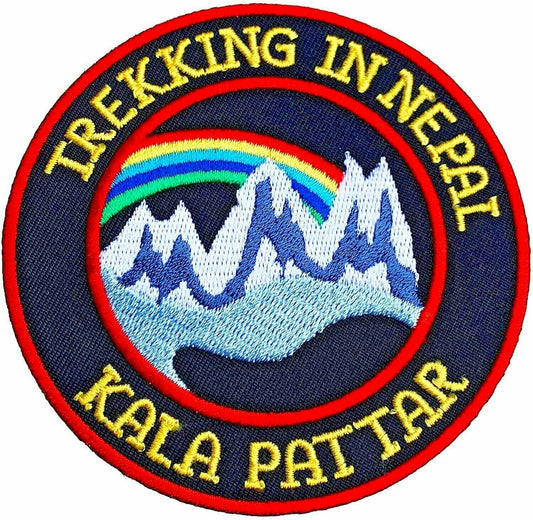 Trekking in Nepal Kala Pattar Patch (3.5 Inch) Iron-on Badge