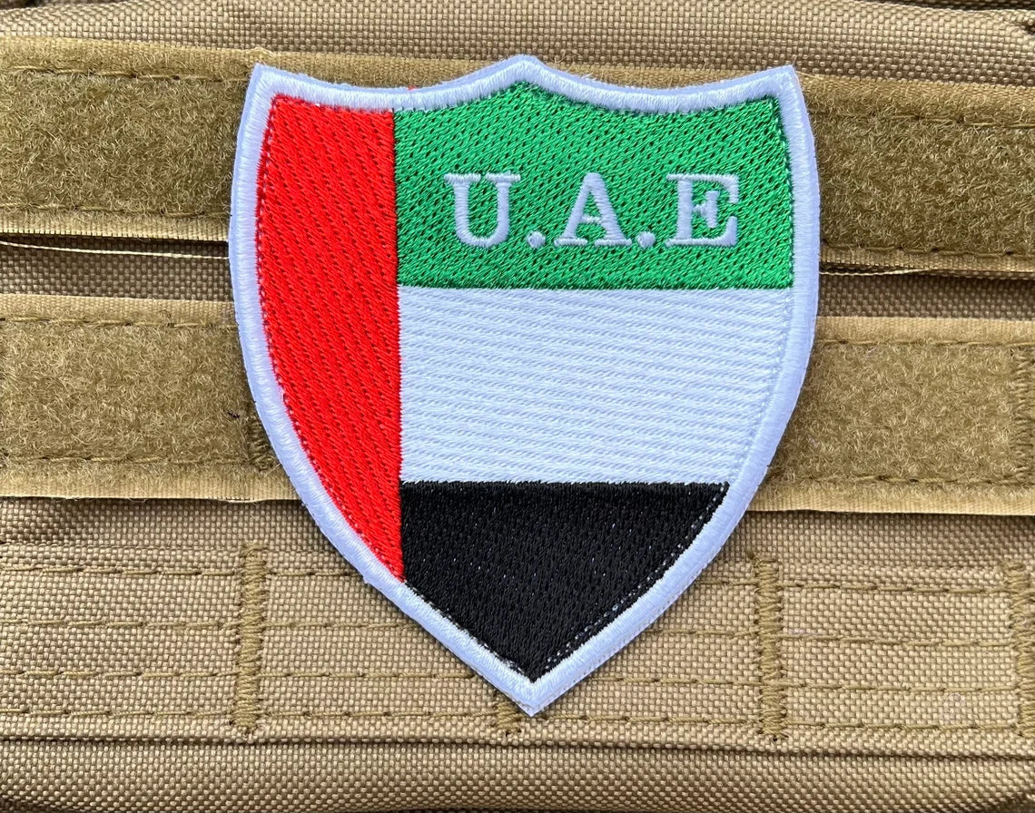 United Arab Emirates Flag Patch (3 Inch) Velcro Badge