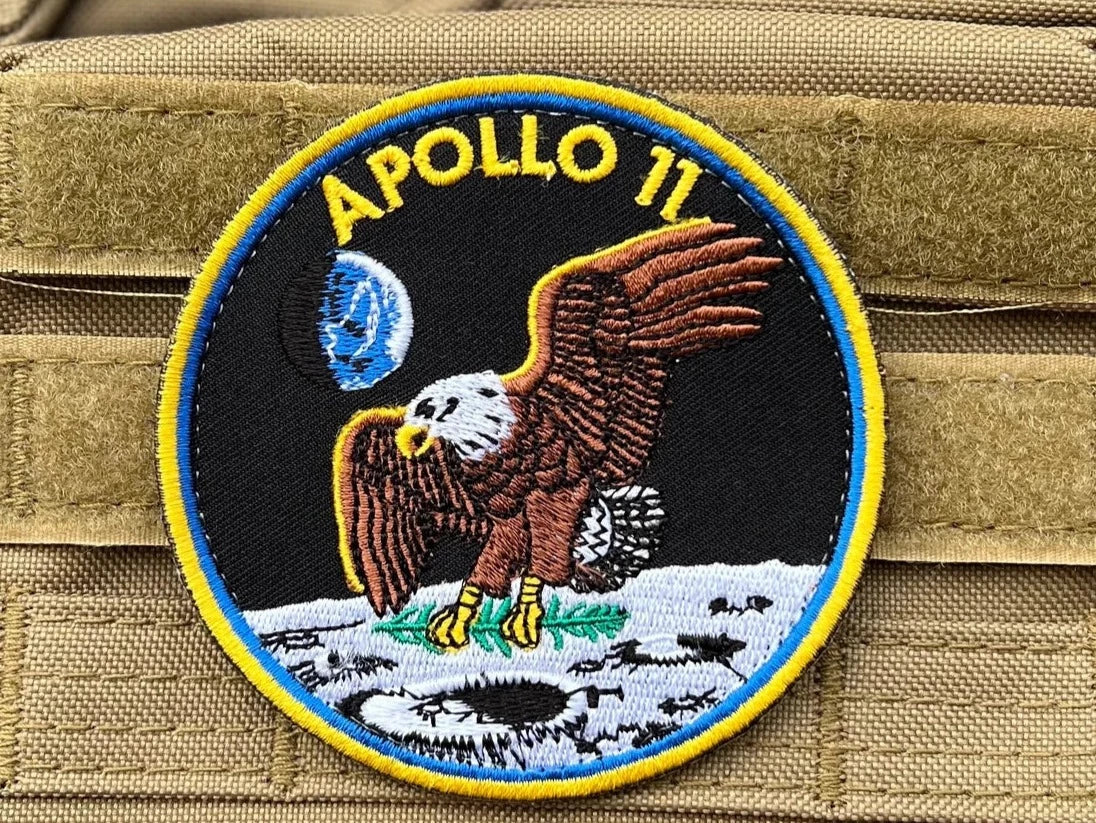 NASA Apollo 11 Patch (3.5 Inch) Iron-on Badge Astronaut Space Suit Moon Landing